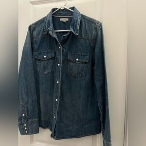 J.Crew denim button up - size 14